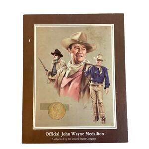 Official U.S Mint John Wayne Commemorative Medal